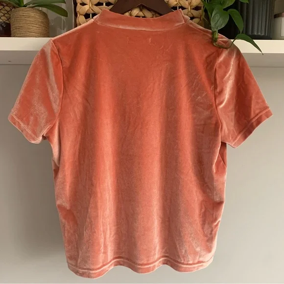 • [Madewell] Velvet Tie Neck Top • - Picture 7 of 10